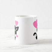 Valentinstag Black Kitty Tasse (Mittel)