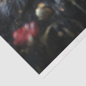 Valentinstag Black Swan Red Florals Decoupage Seidenpapier (Ausschnitt)