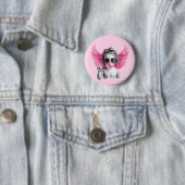 Valentinstag Blowing Bubble Cupid Valentinstag Button (Beispiel)
