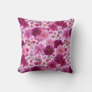 Valentinstag-Blumen-Romanisch-Pink-Magenta Kissen