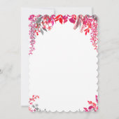 Valentinstag Blumendusche Einladung (Rückseite)