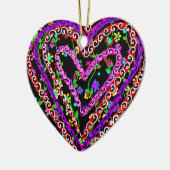Valentinstag Blumenmuseum Keramik Ornament (Links)