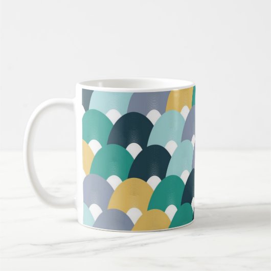 Valentinstag-Blumenmuster  Kaffeetasse (Links)