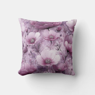 Valentinstag Blumige Romantische Violette Veilchen Kissen