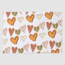 Valentinstag Boho Hippie Heart Tissue