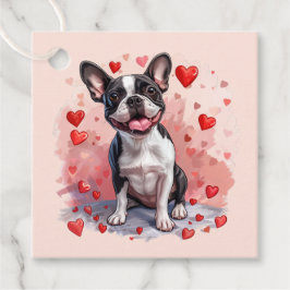 Valentinstag Boston Terrier Dog Geschenkanhänger