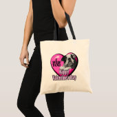 Valentinstag Boston Terrier Tragetasche (Vorderseite (Produkt))