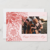 Valentinstag Bouquet Feiertagskarte (Vorderseite)