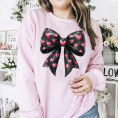 Valentinstag Bow mit Herz Sweatshirt