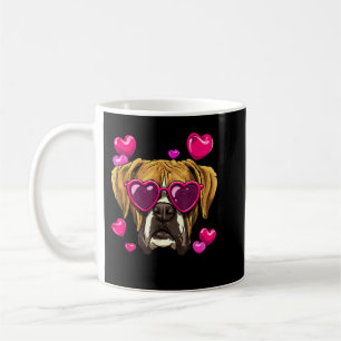 Valentinstag Boxer Boxer Dog Face Heart Boxer L Kaffeetasse