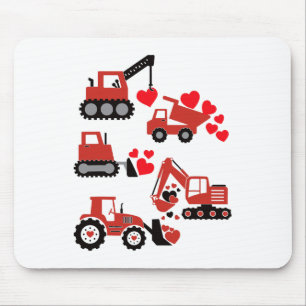 Valentinstag Boys Kinder Kleinkind Bauplan Truc Mousepad
