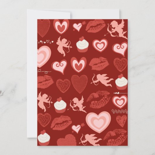 Valentinstag Brautdusche Einladungen februar (Rückseite)