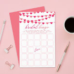 Valentinstag Brautparty Bingo Game<br><div class="desc">Diese Bingokarten sind ideal für alle, die am oder um Valentinstag ein Brautparty haben. Fügen Sie einfach diese Bingokarten hinzu, wenn Sie Ihre passenden Brautduscheinladungen schicken. Ihre Gäste können dann jedes Quadrat mit jedem Geschenk ausfüllen, das sie für die Braut an der Dusche halten, fünf in jede Richtung gewinnen einen...</div>