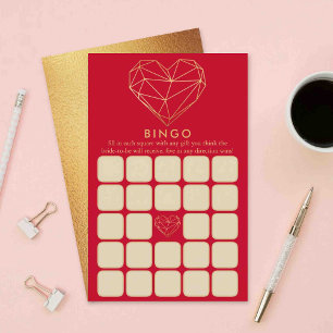 Valentinstag Brautparty Bingo Game