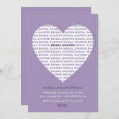 Valentinstag Brautparty stilvolle Braut Einladung (Vorne/Hinten)