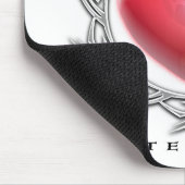 VALENTINSTAG-BRENNENDES HERZ MOUSEPAD (Ecke)