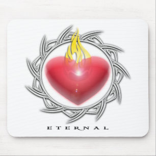 VALENTINSTAG-BRENNENDES HERZ MOUSEPAD