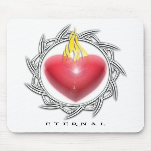 VALENTINSTAG-BRENNENDES HERZ MOUSEPAD (Vorne)