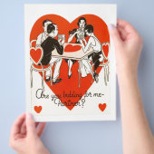 Valentinstag Bridge Game Flyer (Hand)