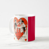 Valentinstag Bridge Game Kaffeetasse (Vorderseite Links)