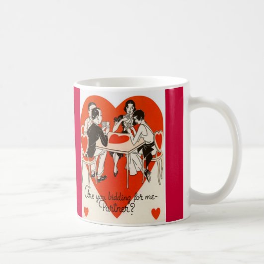 Valentinstag Bridge Game Kaffeetasse (Rechts)