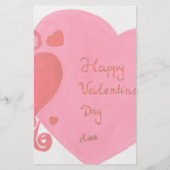 Valentinstag Briefpapier (Rückseite)