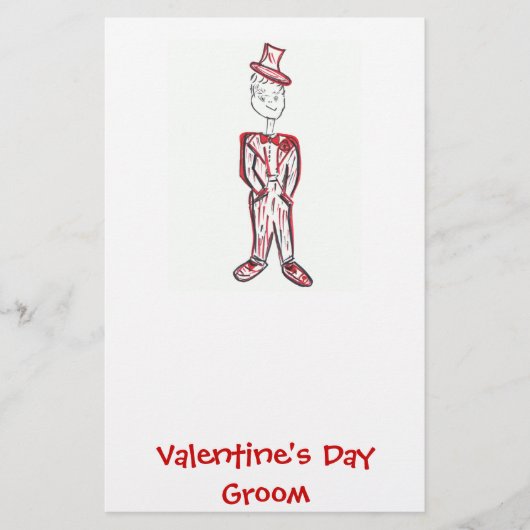Valentinstag Briefpapier (Vorderseite)