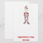 Valentinstag Briefpapier (Vorne/Hinten)