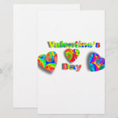 Valentinstag Briefpapier (Vorne/Hinten)