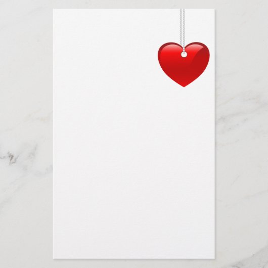 Valentinstag-Briefpapier Briefpapier (Vorderseite)