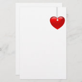 Valentinstag-Briefpapier Briefpapier (Vorne/Hinten)