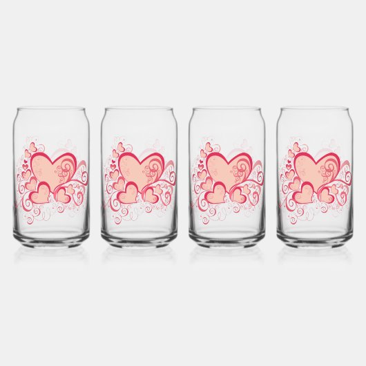 Valentinstag-Brille Dosenglas (Hinten)