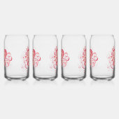 Valentinstag-Brille Dosenglas (Links)