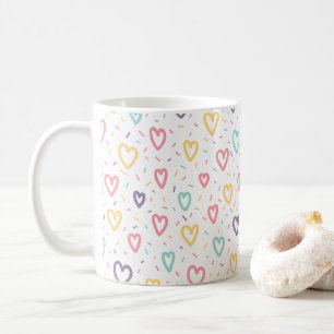 Valentinstag Bunte Herzen Tassen