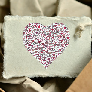 Valentinstag bunte Liebe Herzklopfen Herz-Aufkleber