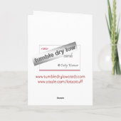 Valentinstag-Büroklammertanz - fertigen Sie Feiertagskarte (Rückseite)