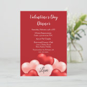 Valentinstag Business / Wohltätigkeit Einladung (Stehend Vorderseite)