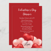 Valentinstag Business / Wohltätigkeit Einladung (Vorne/Hinten)