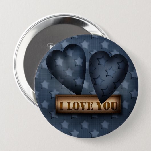Valentinstag Button (Vorne & Hinten)