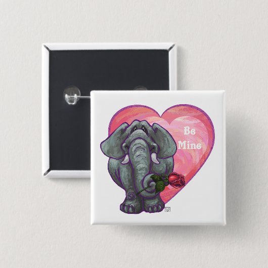Valentinstag Button (Vorne & Hinten)