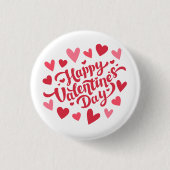 Valentinstag Button (Vorderseite)