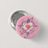Valentinstag Button (Vorne & Hinten)