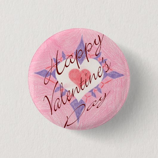 Valentinstag Button (Vorderseite)