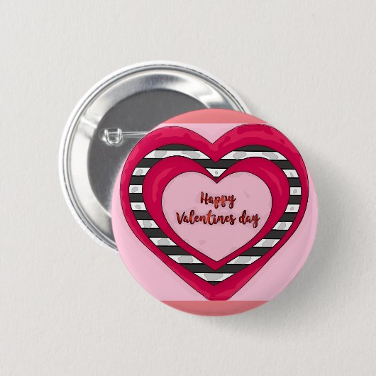 Valentinstag Button (Vorne & Hinten)