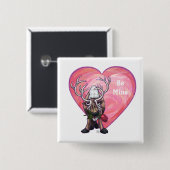 Valentinstag Button (Vorne & Hinten)