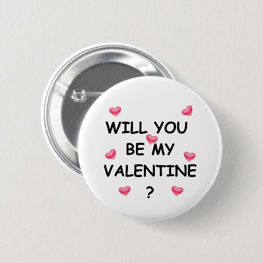 Valentinstag Button (Vorne & Hinten)