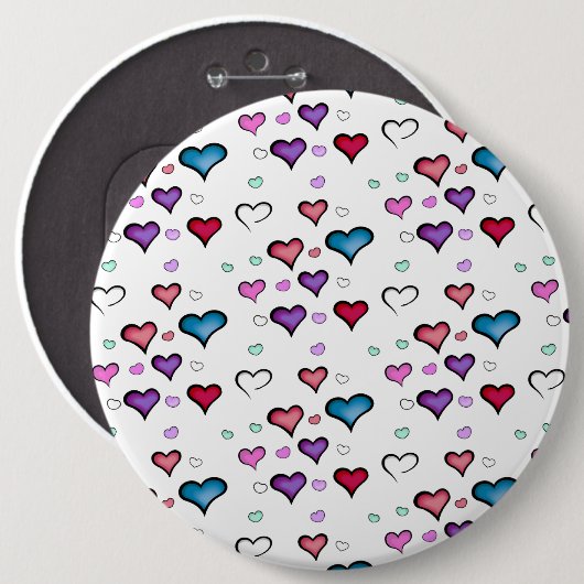 Valentinstag Button (Vorne & Hinten)