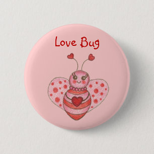 Valentinstag-Button Button
