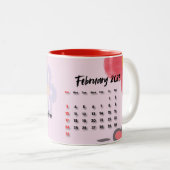 Valentinstag Calender Kaffee Tasse (VorderseiteRechts)