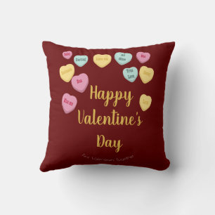 Valentinstag Candy Hearts LGBT Custom Foto Kissen